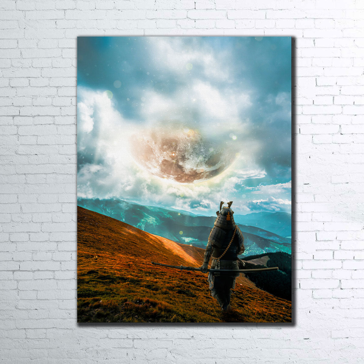 Enchanting Falling Moon Wall Art - A Captivating Decor Piece