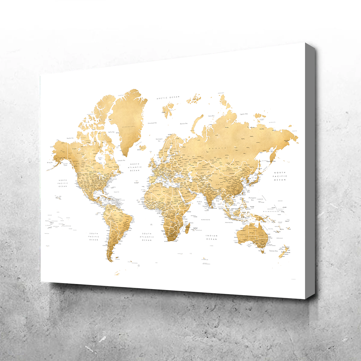 Stunning World Map 10 Wall Art for Home Decor