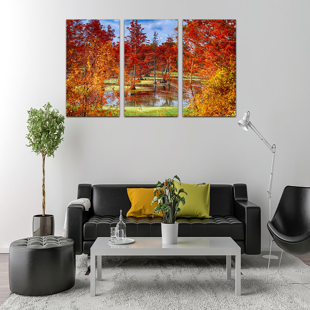 Stunning Lake Conway Cypress Trees Wall Art for Your Home Decor