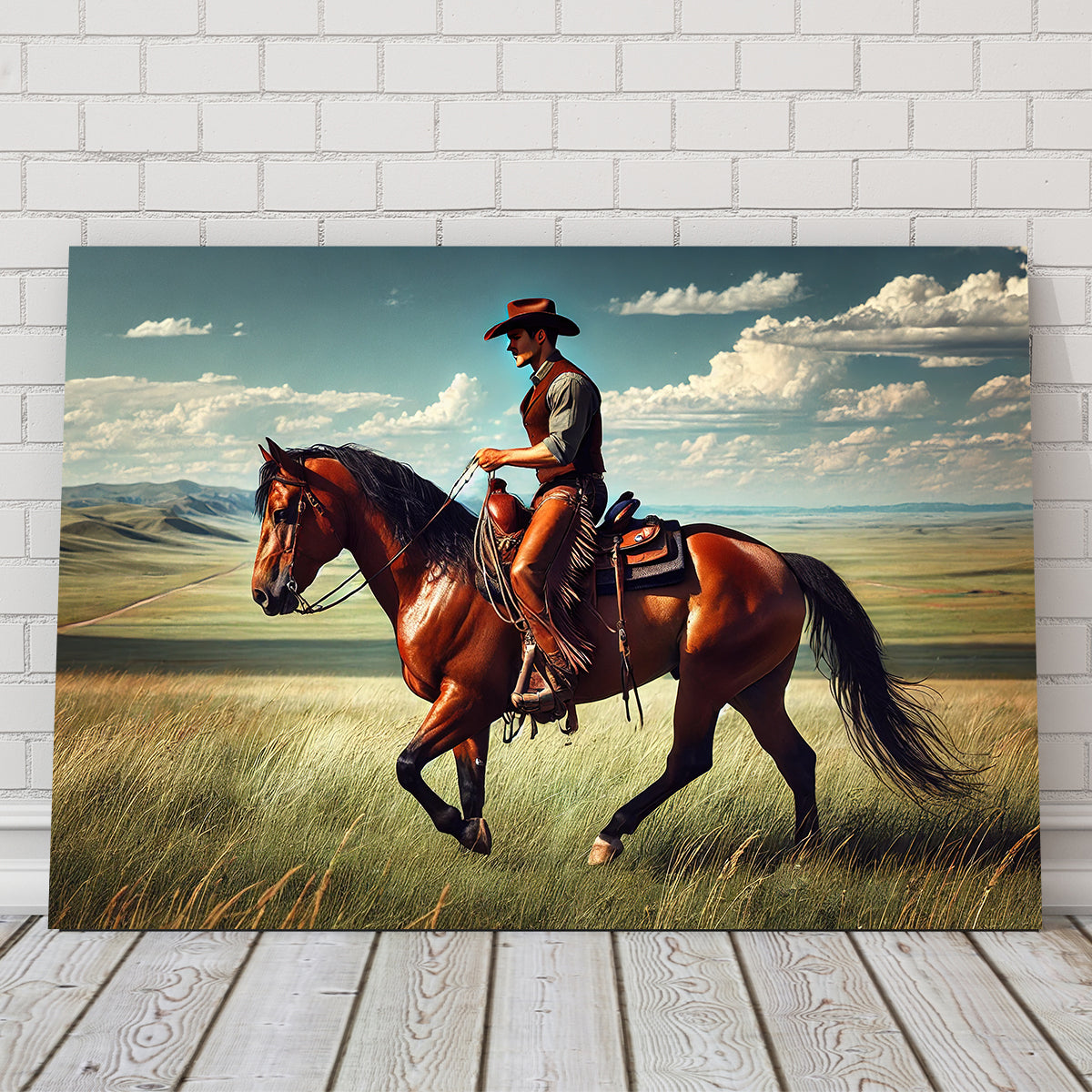 Stunning Cowboy and Quarter Horse Wall Art for Your Home Decor