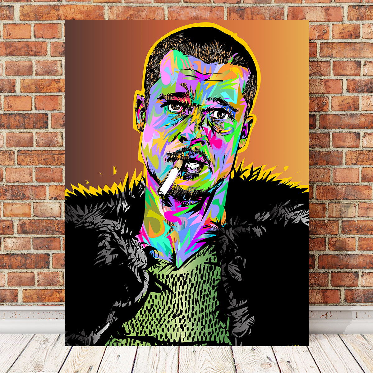 Brad Fight Club Stunning Wall Art for Home Decor