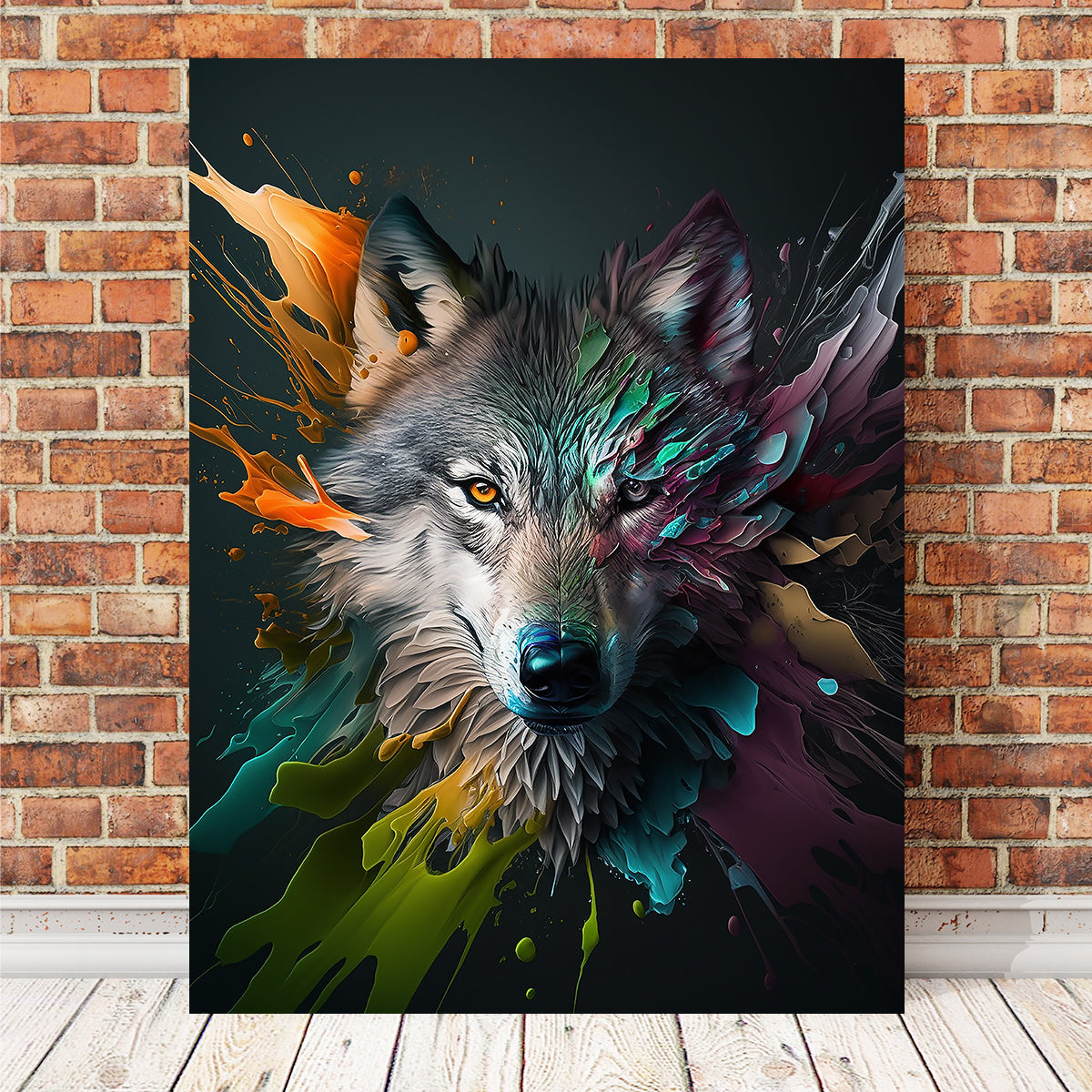 Stunning Wolf Portrait Wall Art by Jennifer Hotai