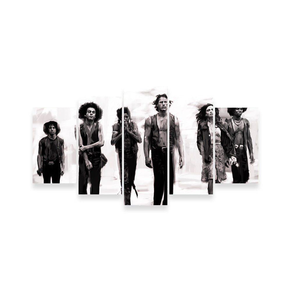Stunning The Warriors Sketch Wall Art by Andy Brackpool