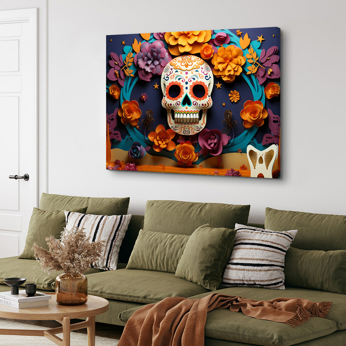 Stunning Festive Dia de los Muertos Wall Art for Home Decor