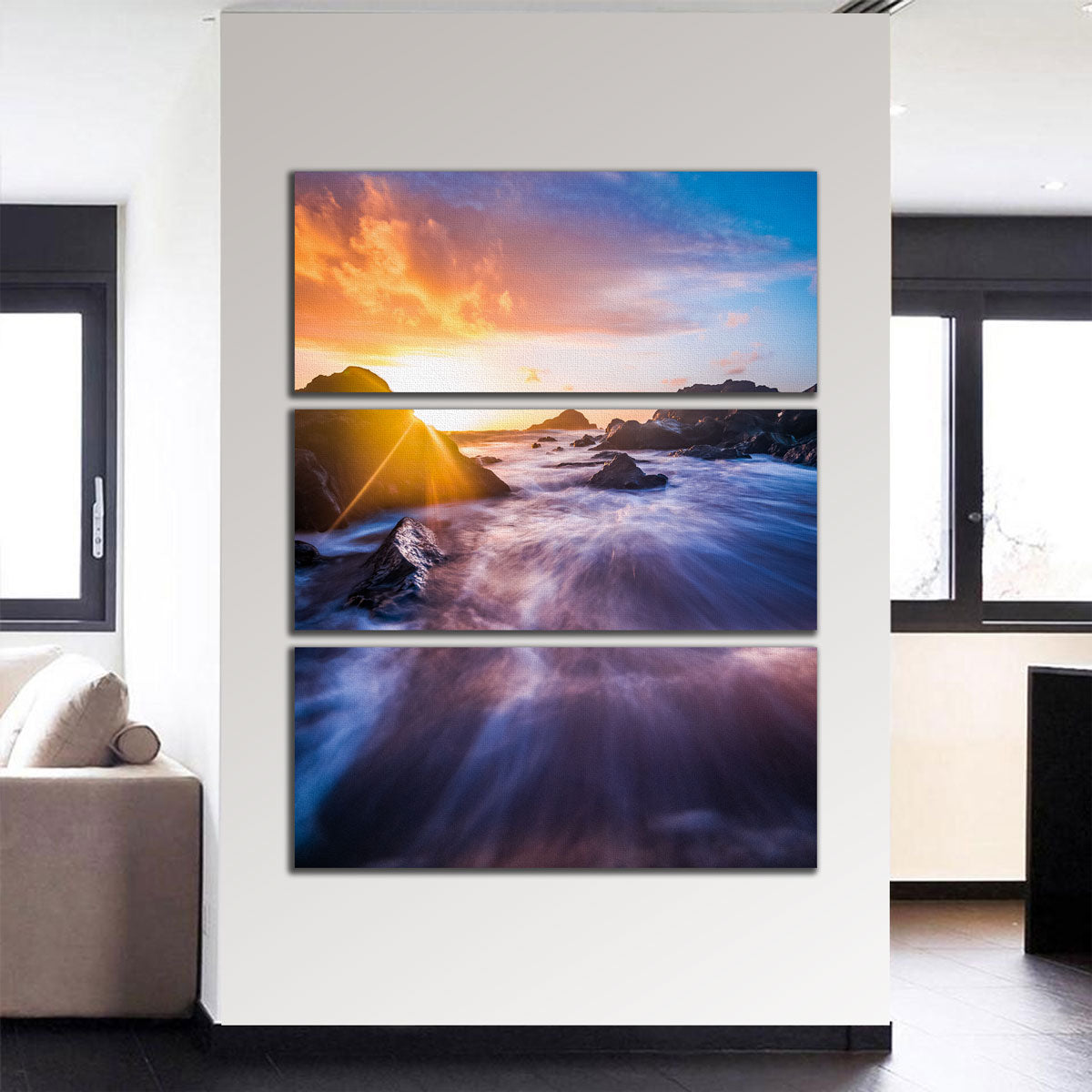 Gorgeous Sunrise Waves Wall Art by Lucas Moore