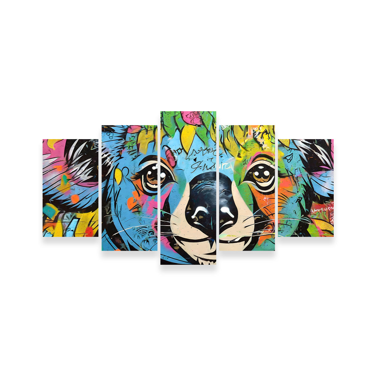 Exquisite Koala Graffiti Wall Art by Stephen Chambers