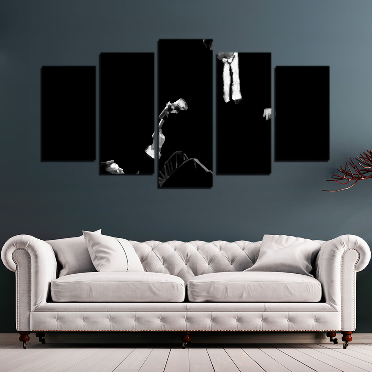 Stunning White Vs Pink Wall Art by Andy Brackpool