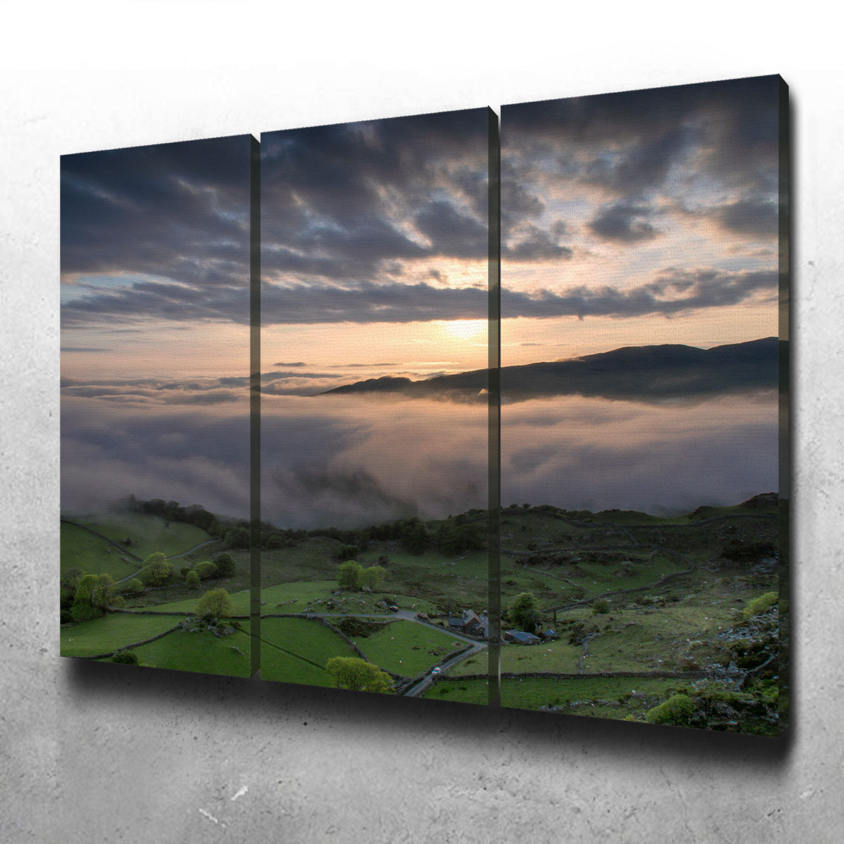 Stunning Fields of Snowdonia Wall Art by Mike Cotton
