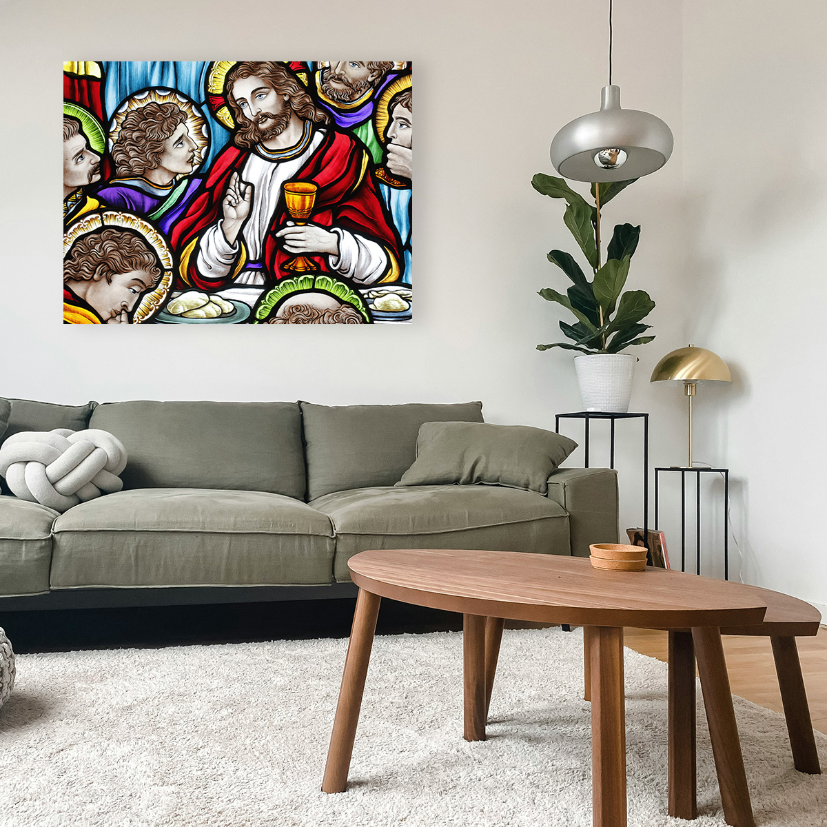 Exquisite Last Supper Canvas Print