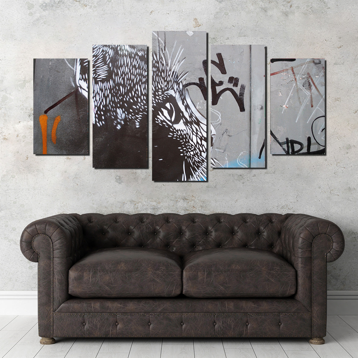 Eye - catching Street Art Cat Wall Art for Stunning Decor