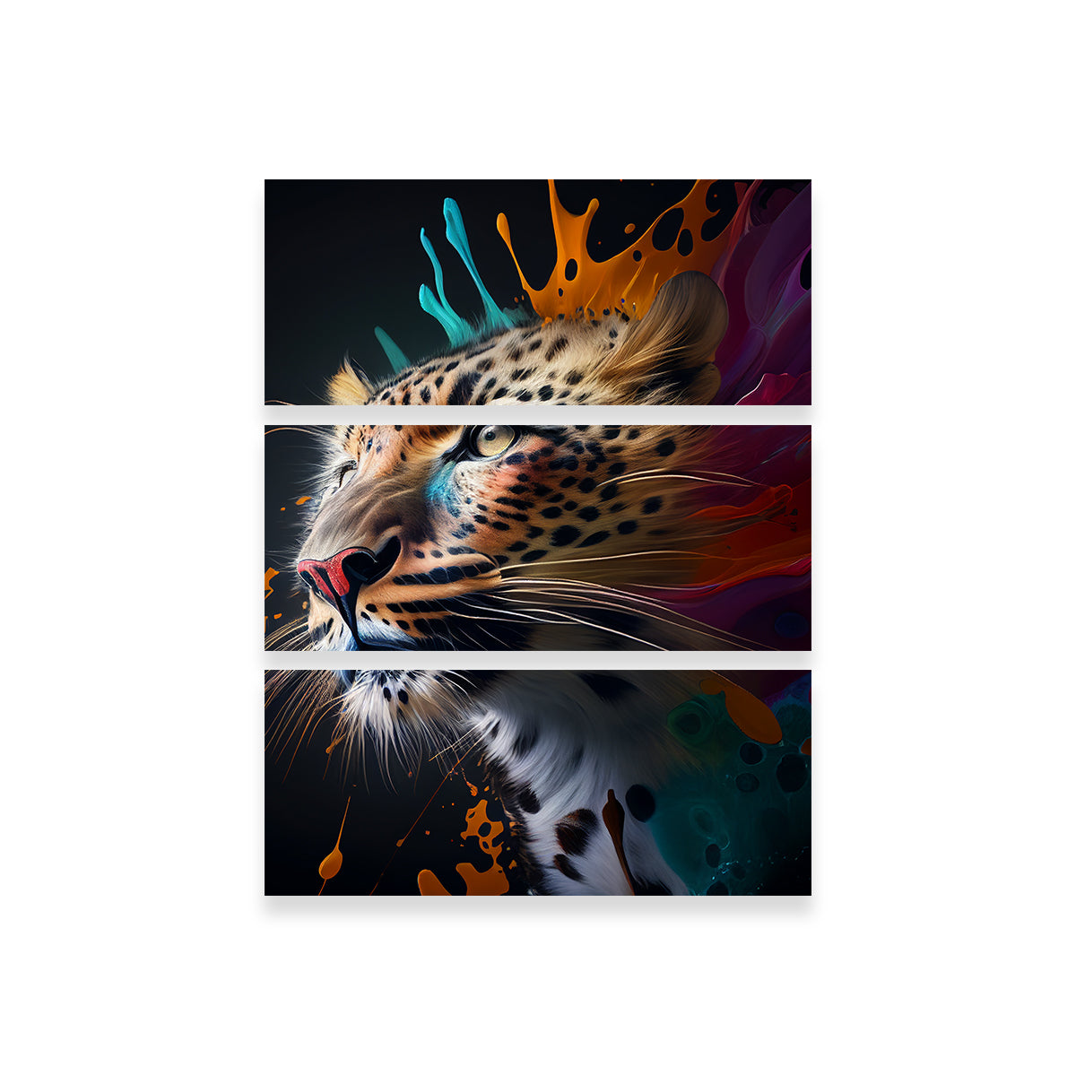 Stunning Leopard Portrait Wall Art by Jennifer Hotai