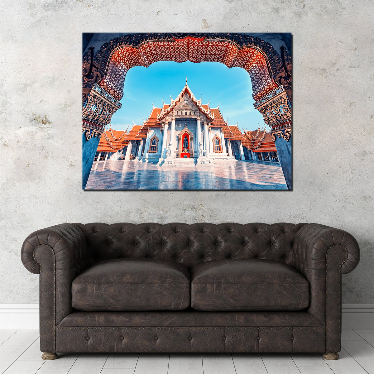 Exquisite Marble Temple Wall Art by Manjik Pictures