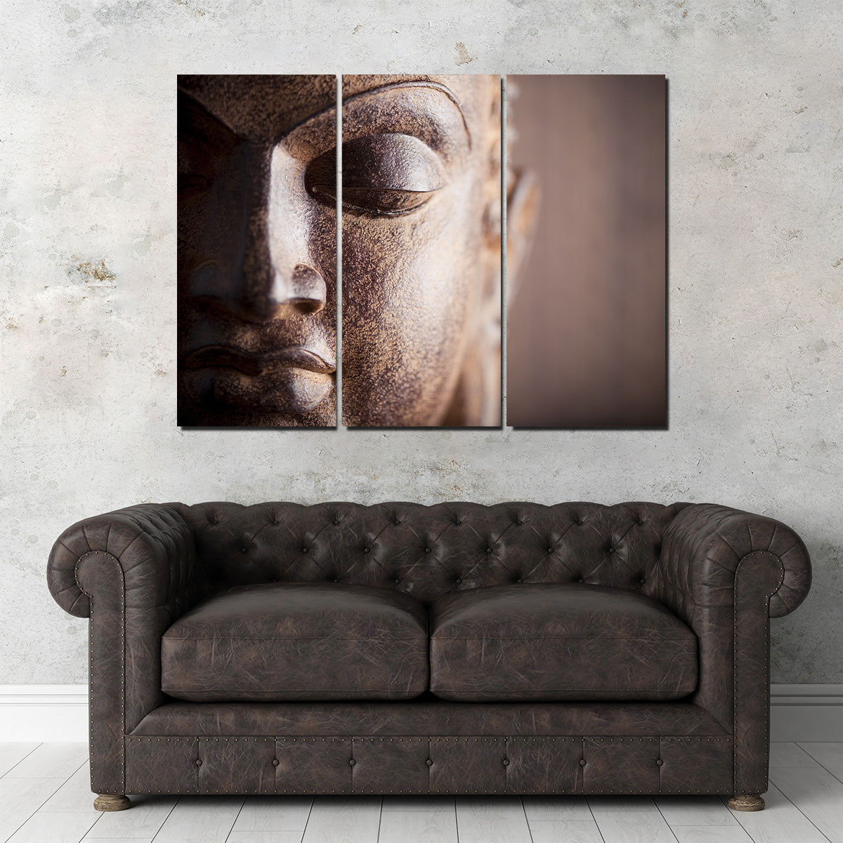 Exquisite Buddha's Head Canvas Print
