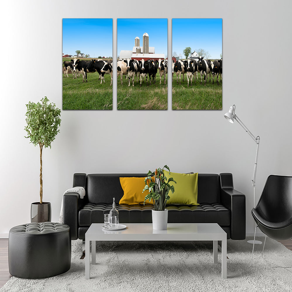 Stunning Wisconsin Dairy Cows Wall Art for Home Decor