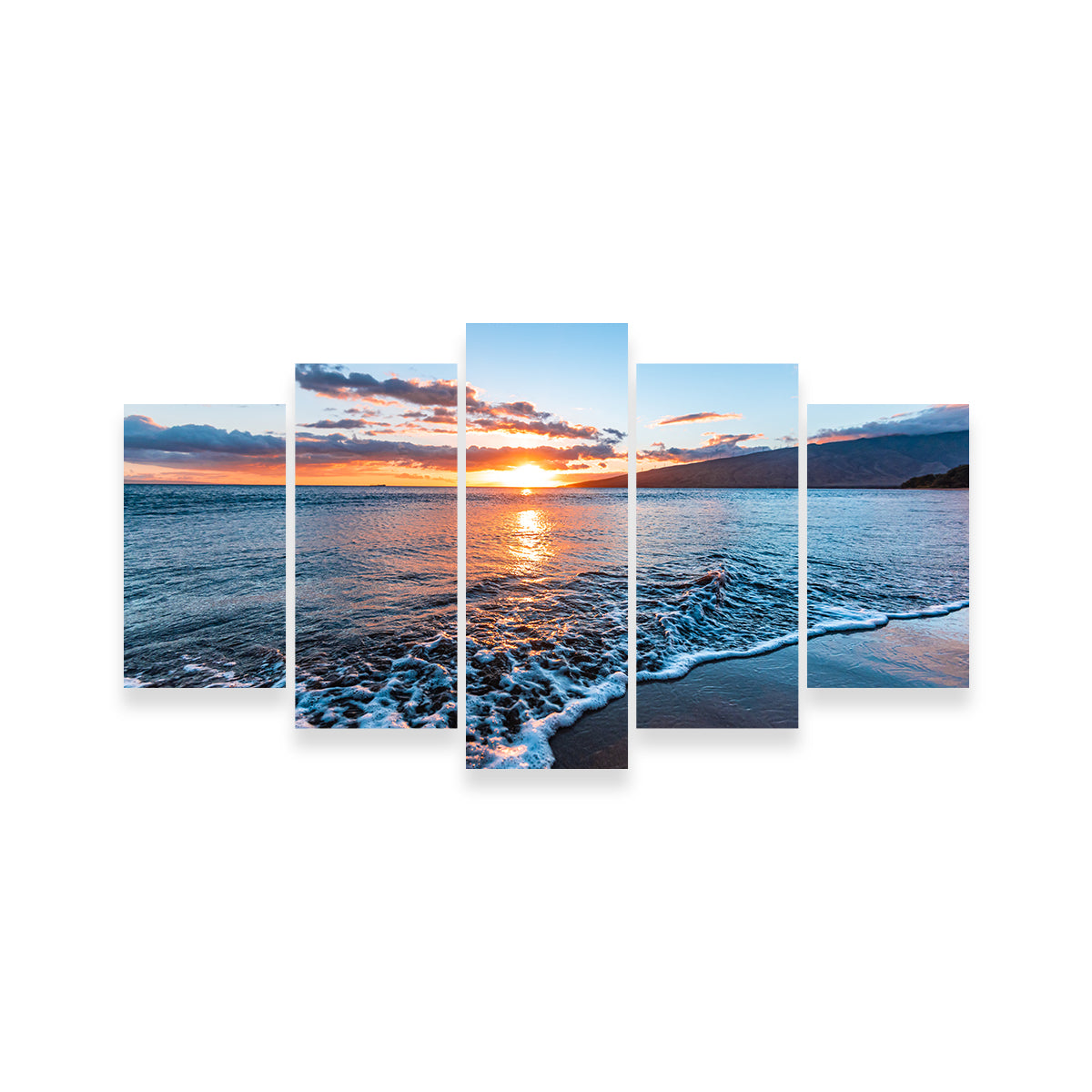 Stunning Maui Beach Sunset Wall Art by Lucas Moore