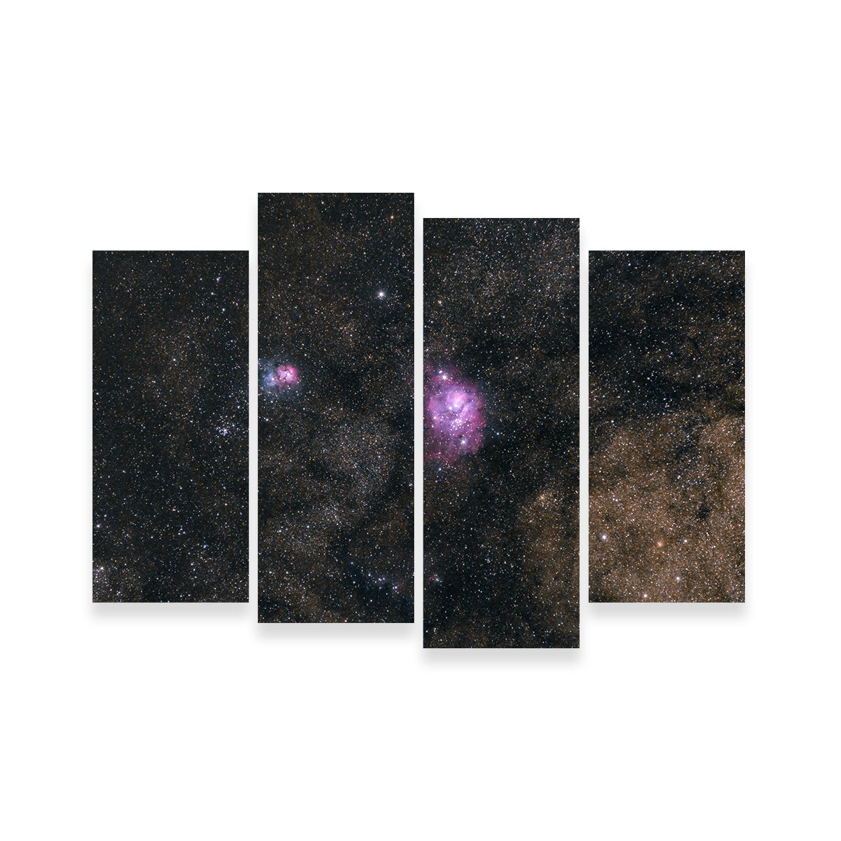 Stunning Lagoon and Trifid Nebula Wall Art by Sofia Leite Fonseca