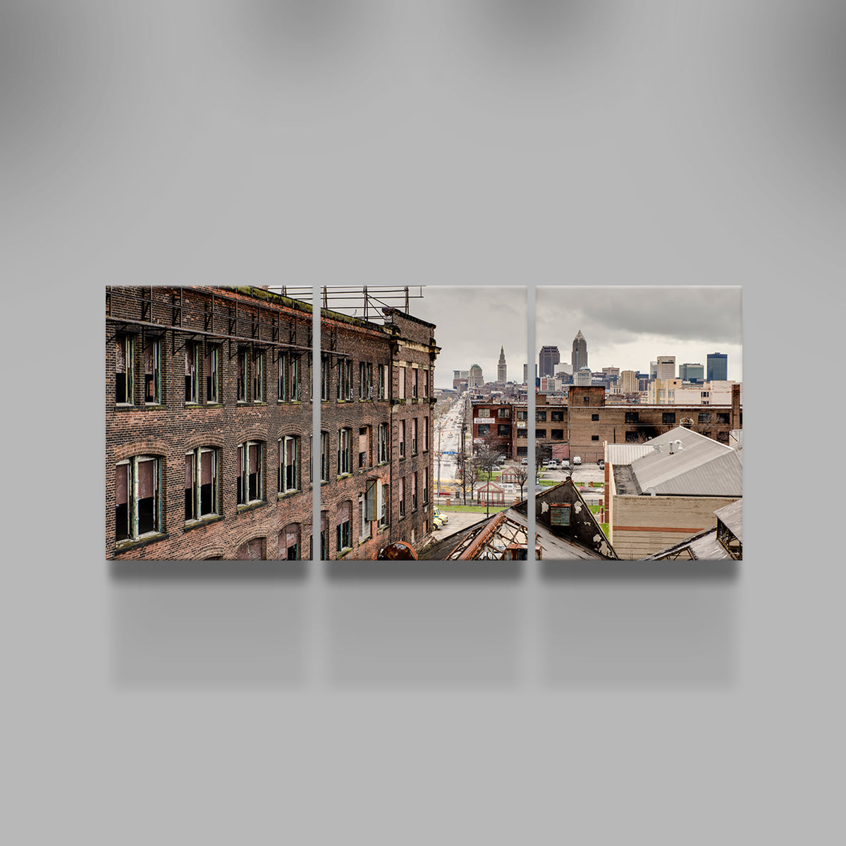 Stunning Warner & Swasey Wall Art Overlooking Cleveland - Ideal Decor for Your Space