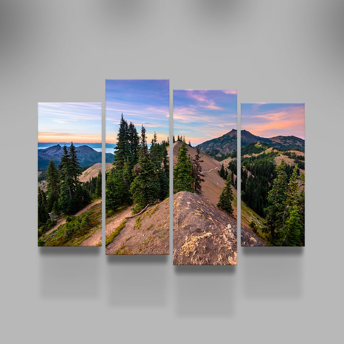 Stunning Mountaintop Sunset Wall Art by Lucas Moore