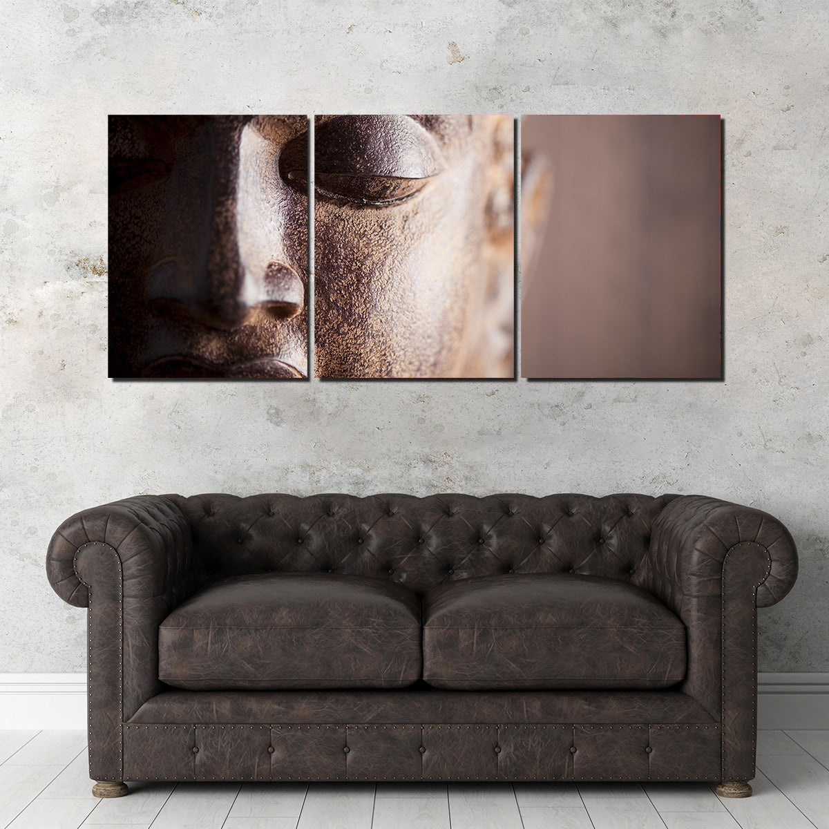 Exquisite Buddha's Head Canvas Print