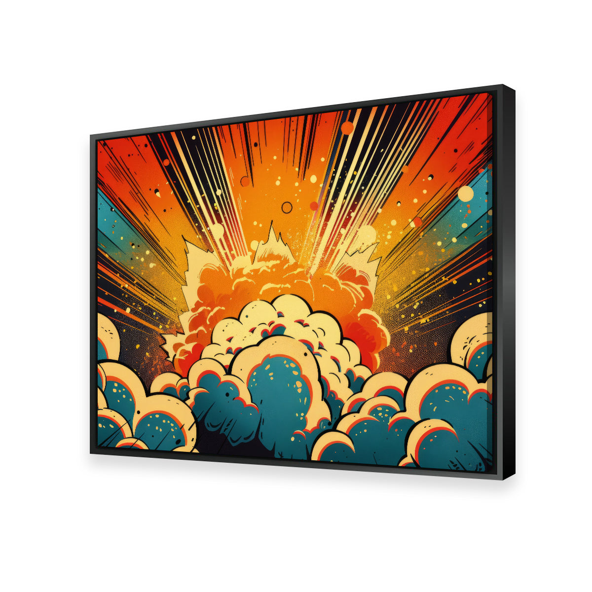 Explosive Comic Book - Museum Quality Canvas Print