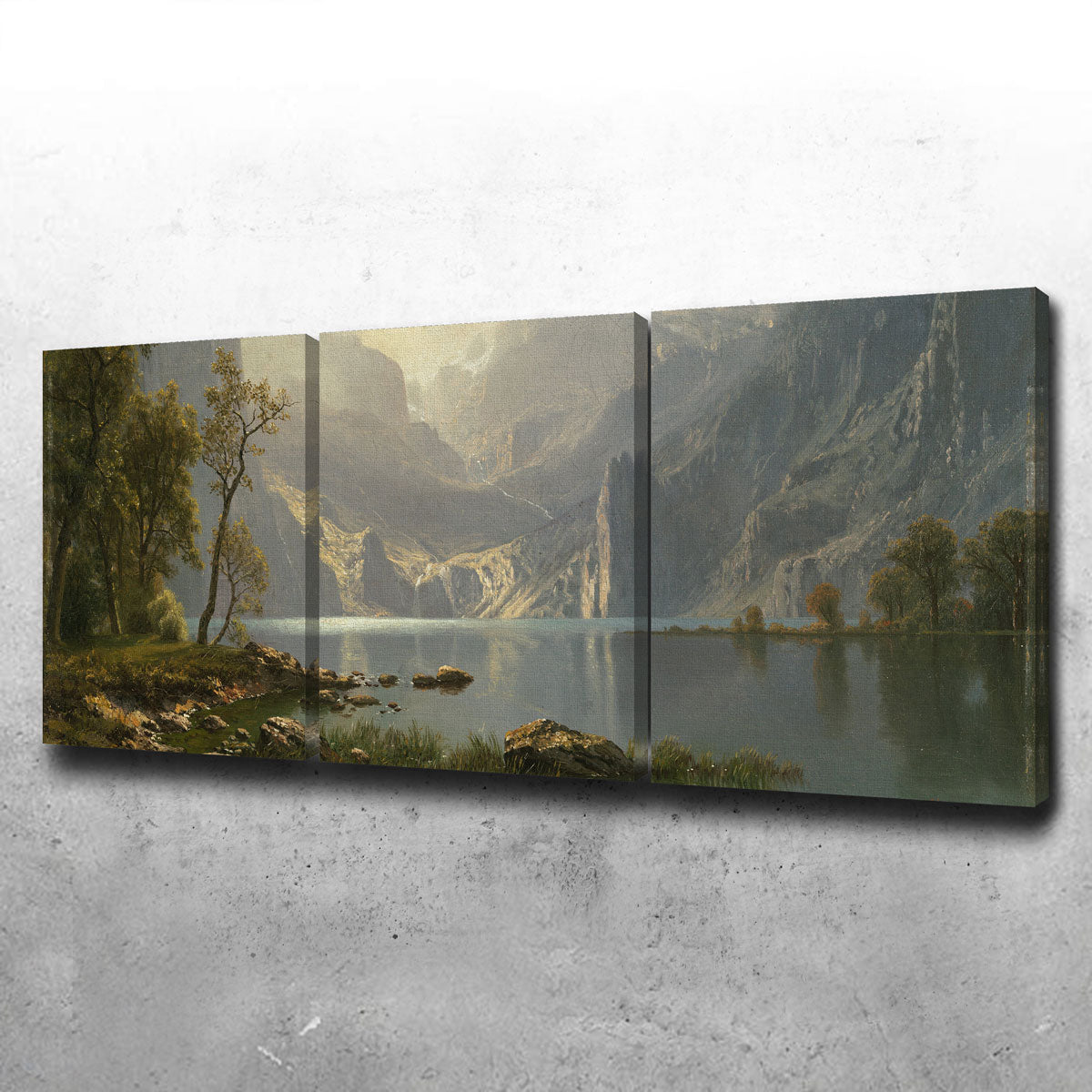 Stunning Lake Tahoe Landscape Painting Wall Art by Albert Bierstadt