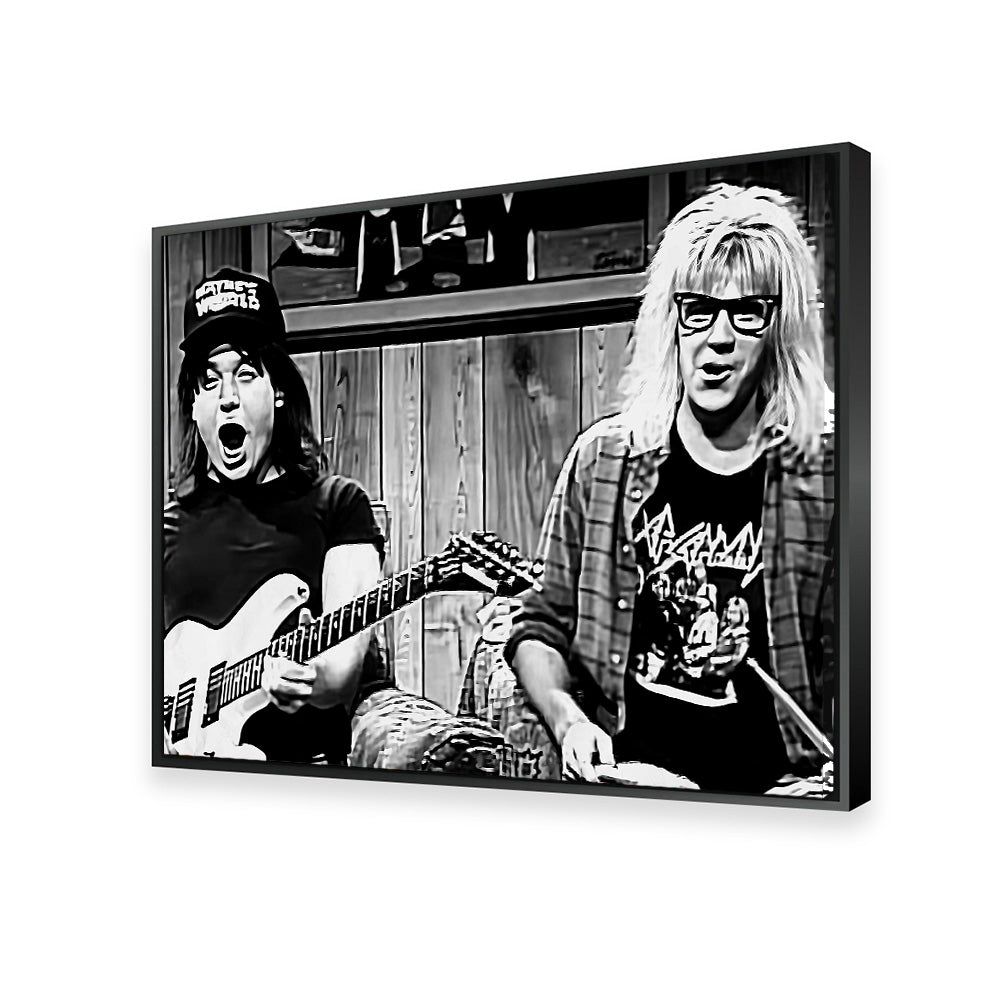 Wayne's World Stunning Grayscale Wall Art for Home Decor
