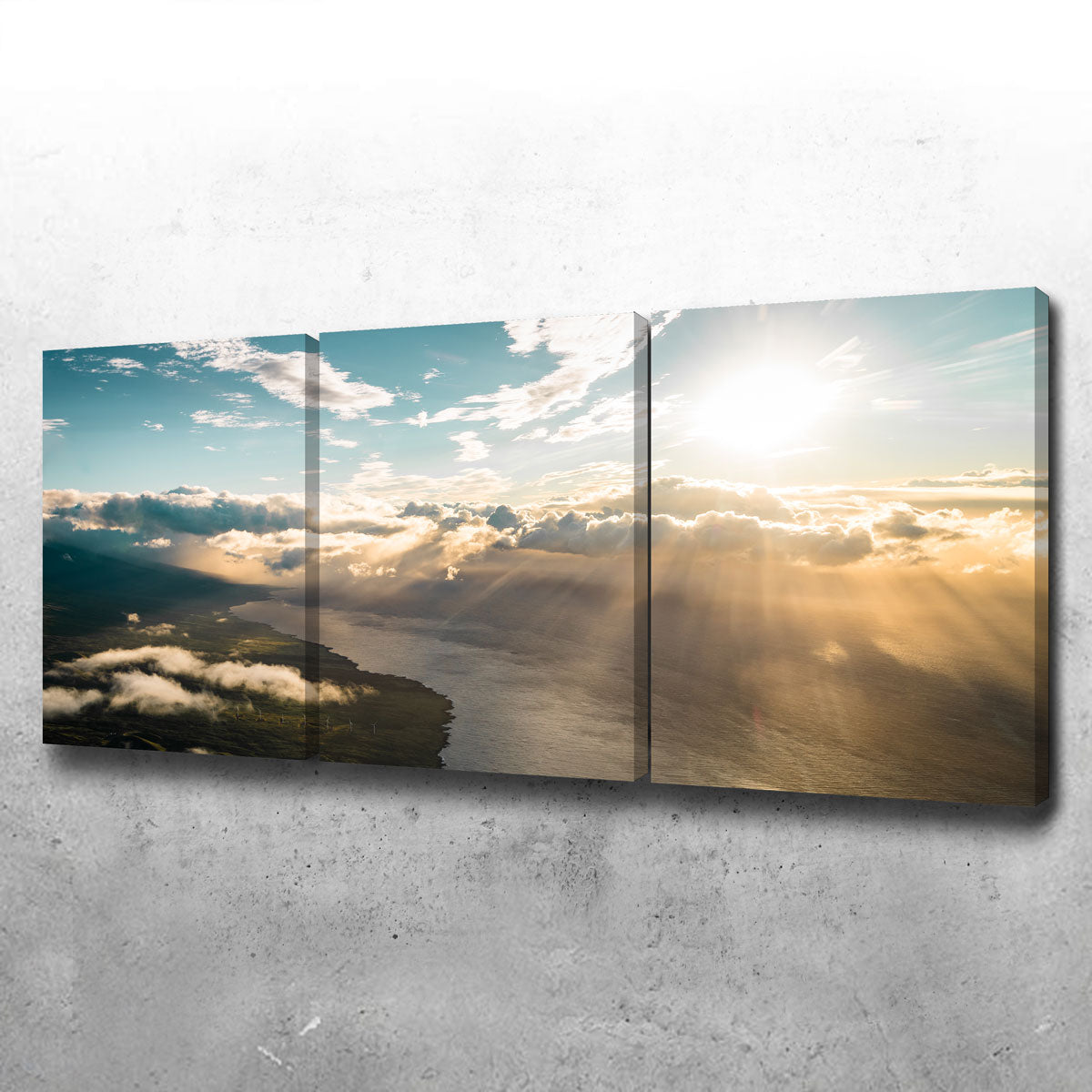 Breathtaking Maui From Above Wall Art by Lucas Moore