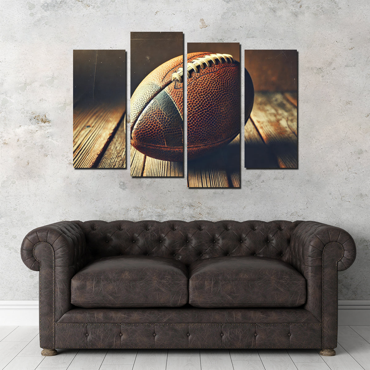 Vintage and Stylish Football Wall Art for Sports Enthusiasts