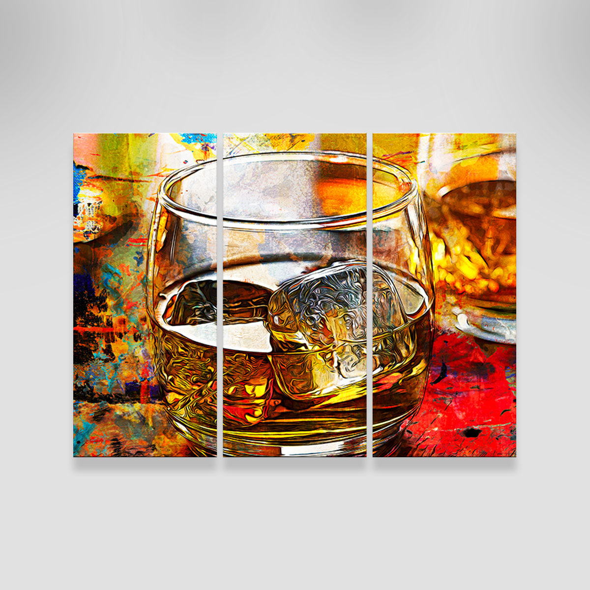 Exquisite Bourbon Whiskey Abstract Wall Art for Stunning Home Decor