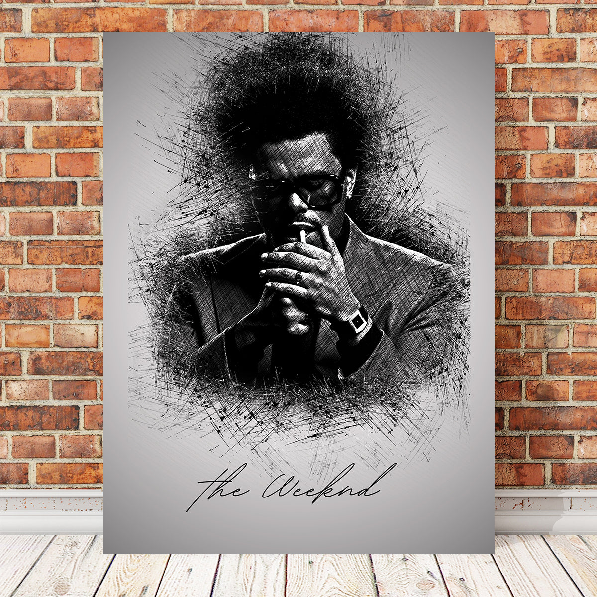 The Weeknd Lighten Up High - Quality Wall Art for Modern Decor