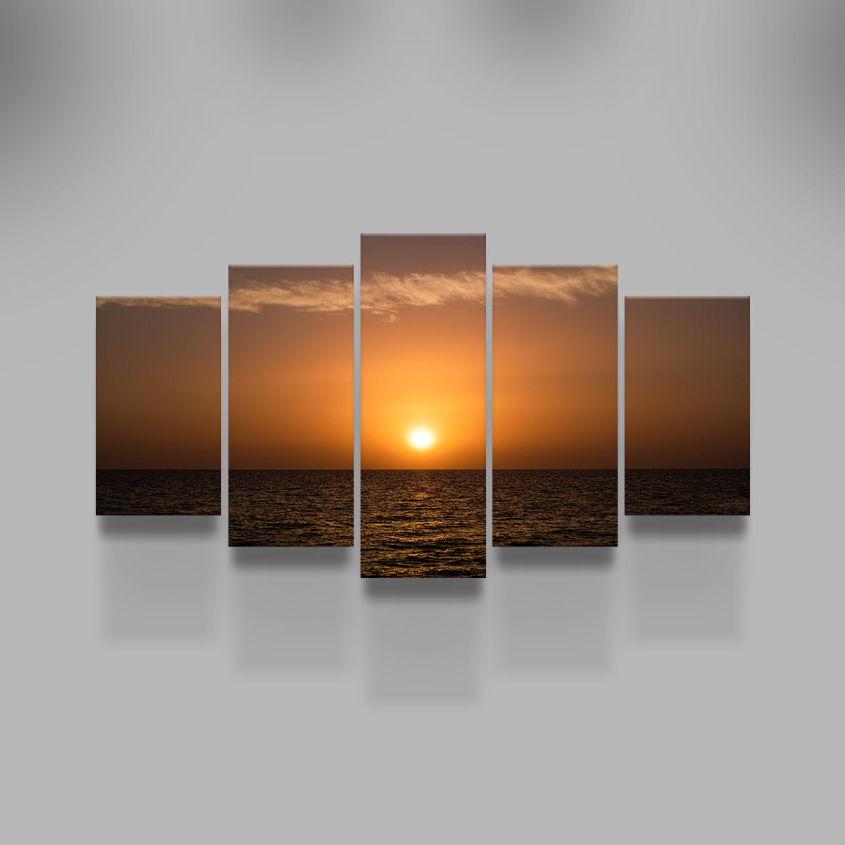 Stunning Marina di Pisa Sunset 2 Wall Art by George Sorin