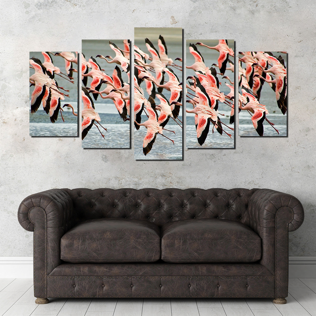Exquisite Flamingos in Tanzania Wall Art for Your Home Decor