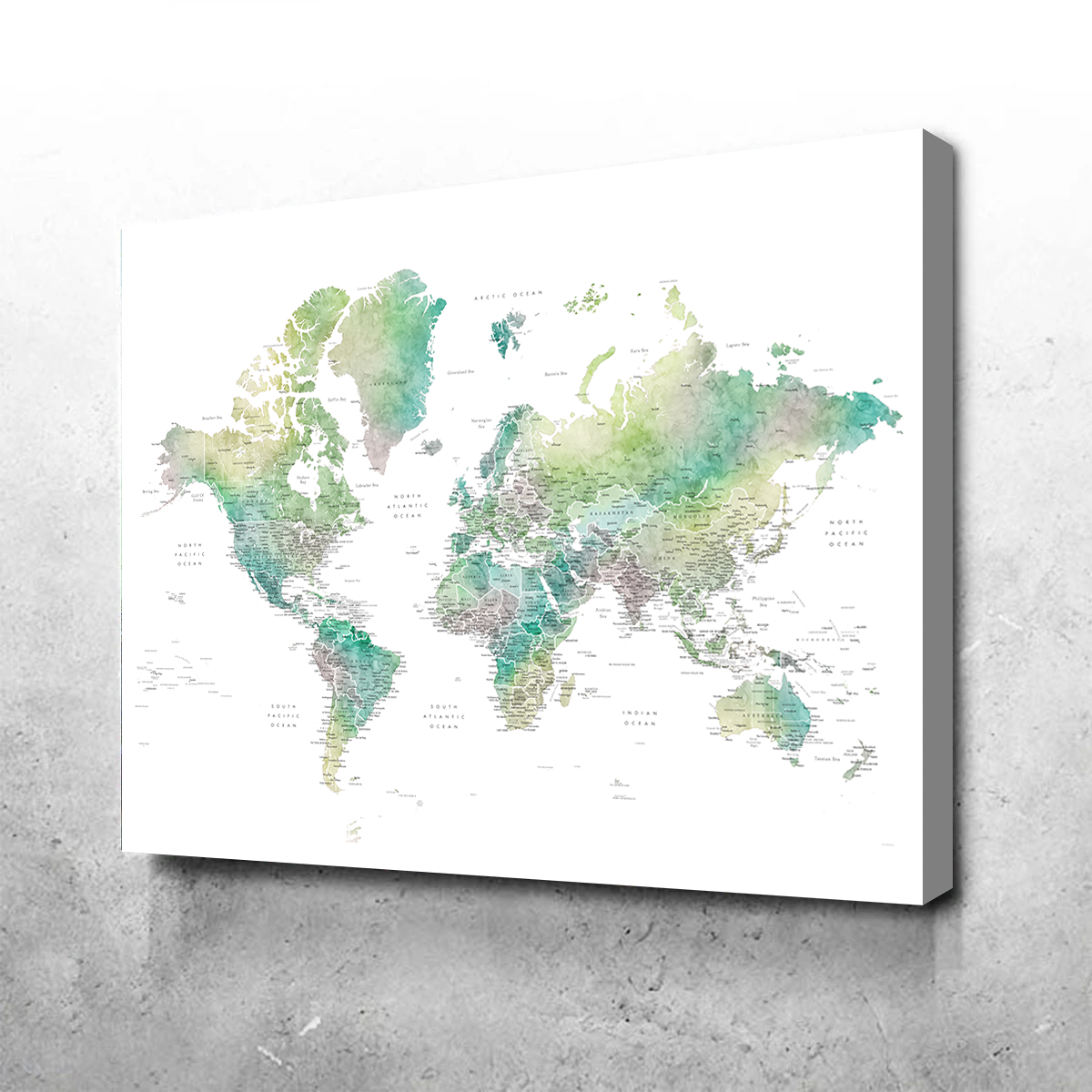 Stunning World Map Wall Art for Your Home Decor