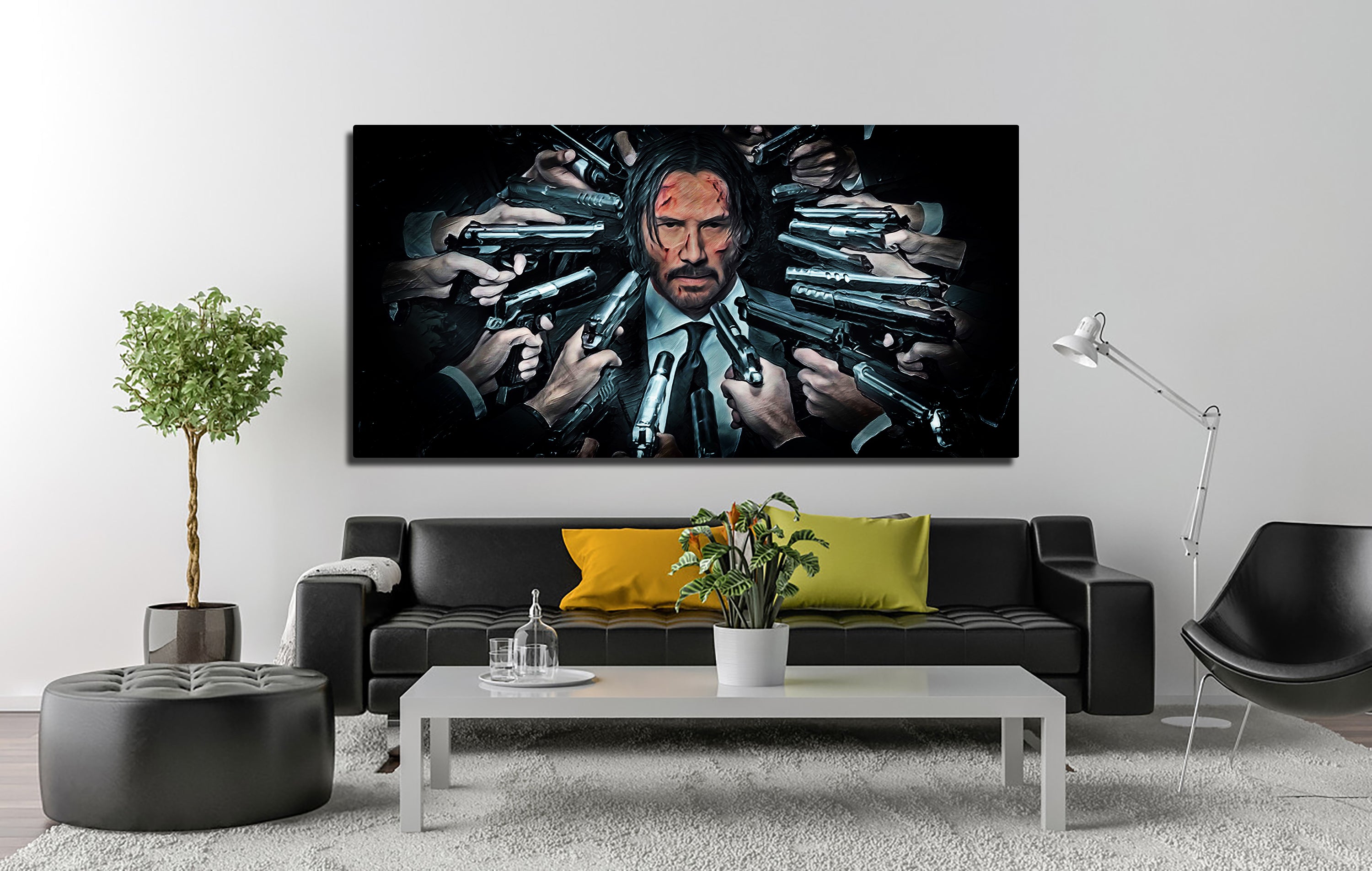 John Wick Stunning Panoramic Wall Art for Home Decor