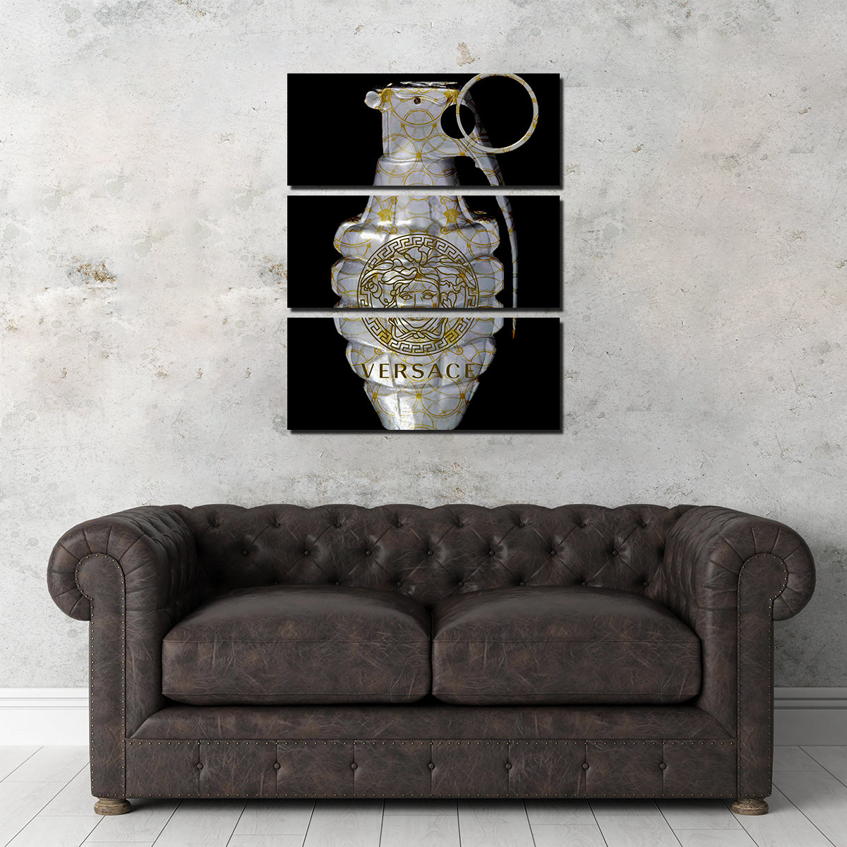 Versace Grenade Wall Art - Exquisite Museum-Quality Canvas Decor