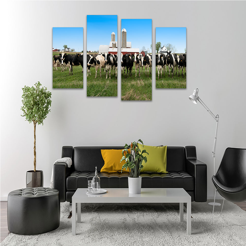 Stunning Wisconsin Dairy Cows Wall Art for Home Decor