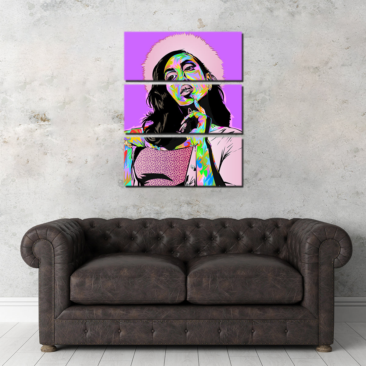Kali Uchis Stunning Purple Wall Art - Ideal for Home Decor