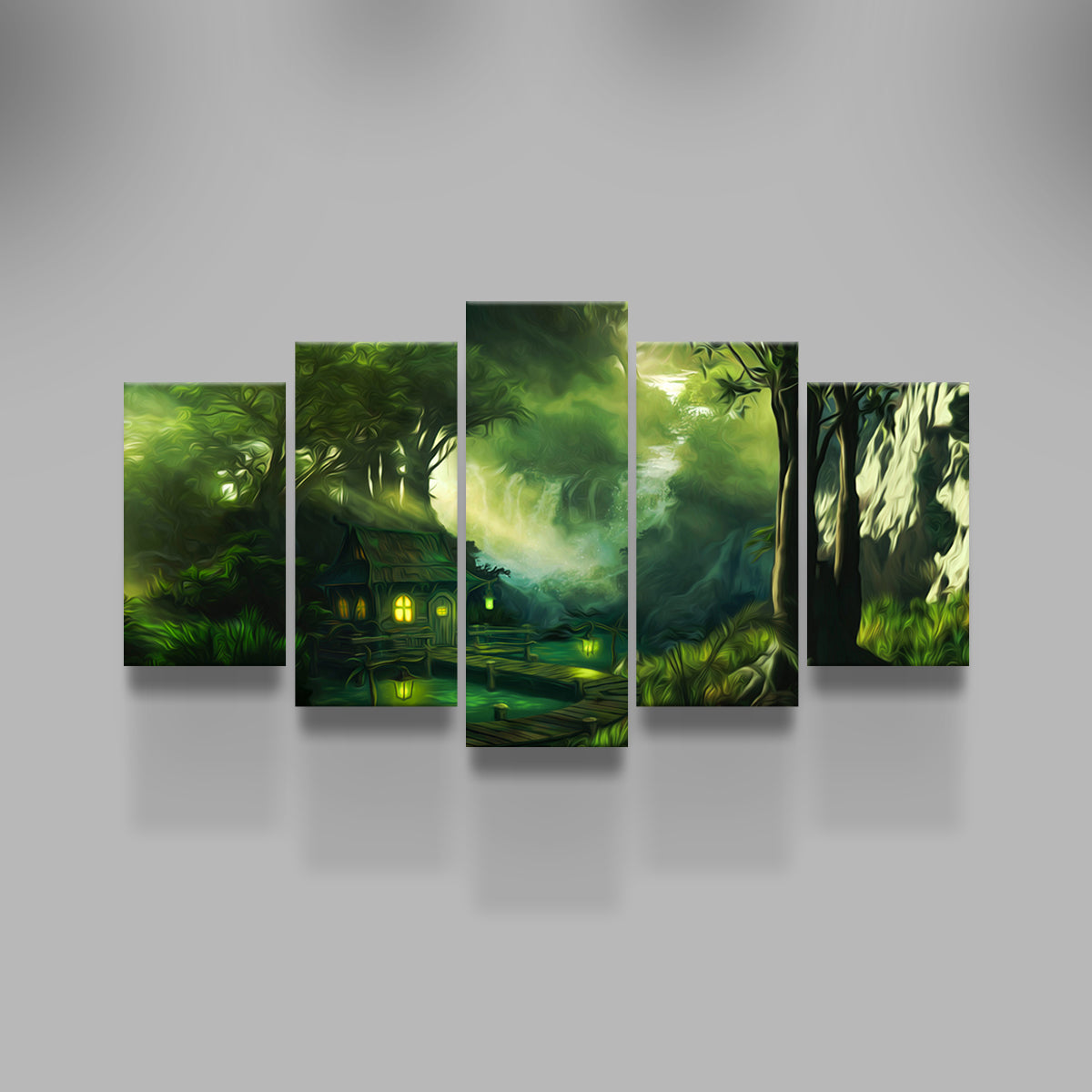 Stunning Woodland Cottage Wall Art by George Sorin