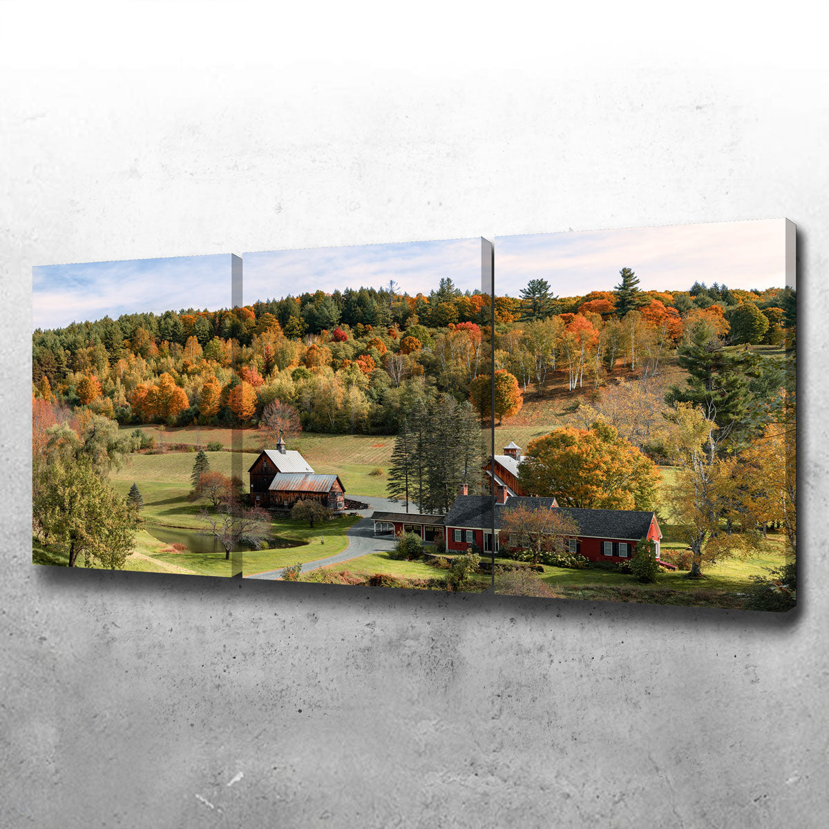 Exquisite Farmstead Panoramic Wall Art by Shaun Mayer