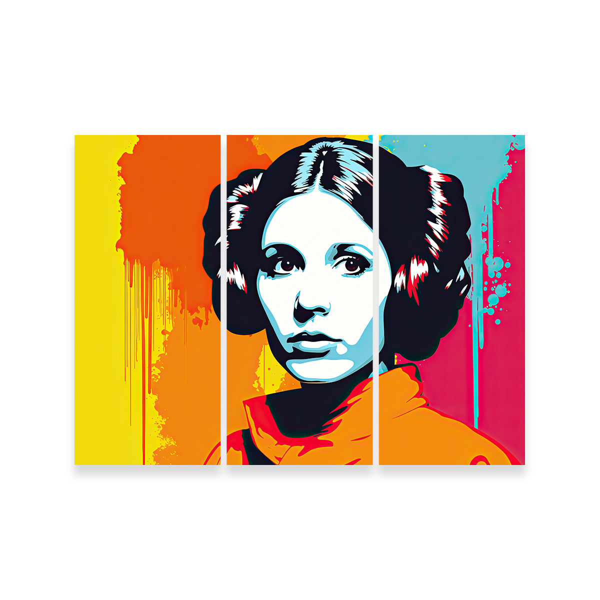 Leia Warhol Inspired Contemporary Wall Art by Ralph & Laura Design