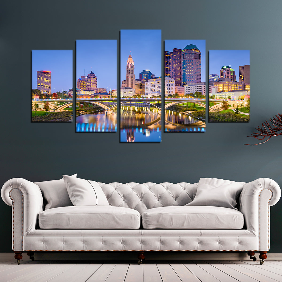 Exquisite Columbus Skyline Wall Art for Stunning Home Decor