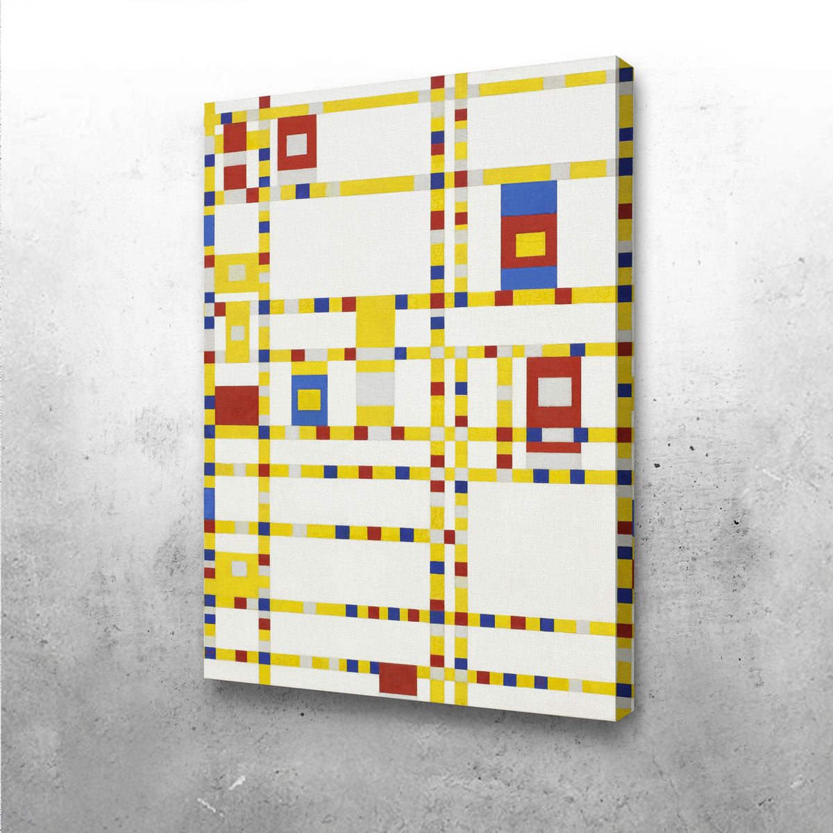 Stunning Broadway Boogie Woogie Wall Art Inspired by Piet Mondriaan
