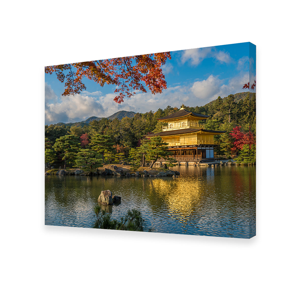 Exquisite Kinkaku-ji Buddhist Temple Wall Art Print
