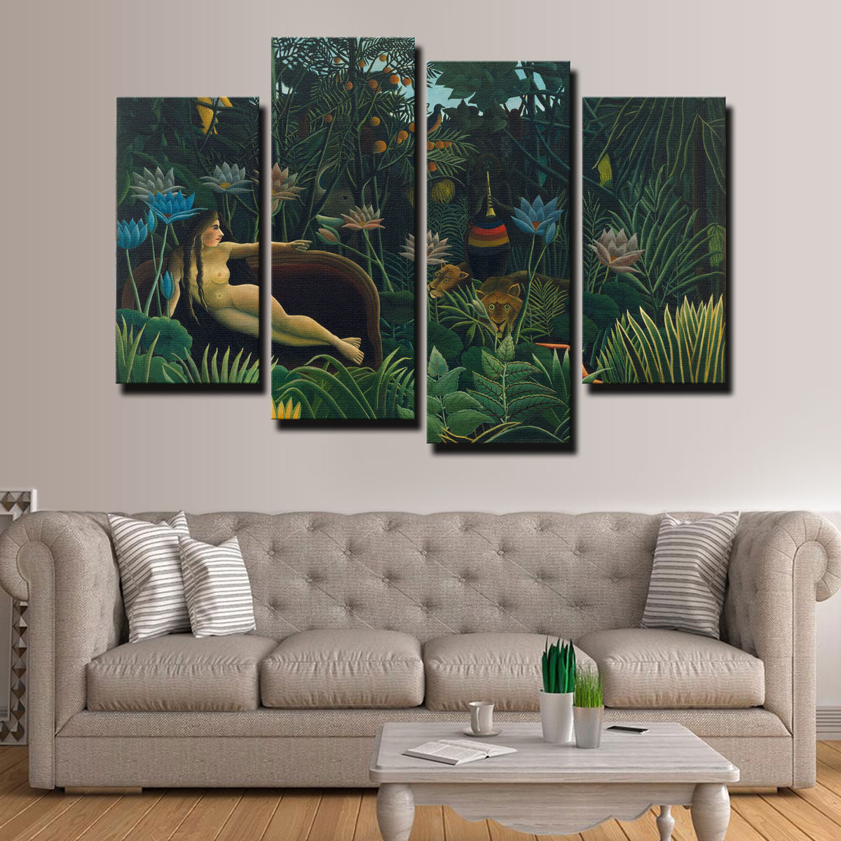 Exquisite Le Rêve Wall Art by Henri Rousseau