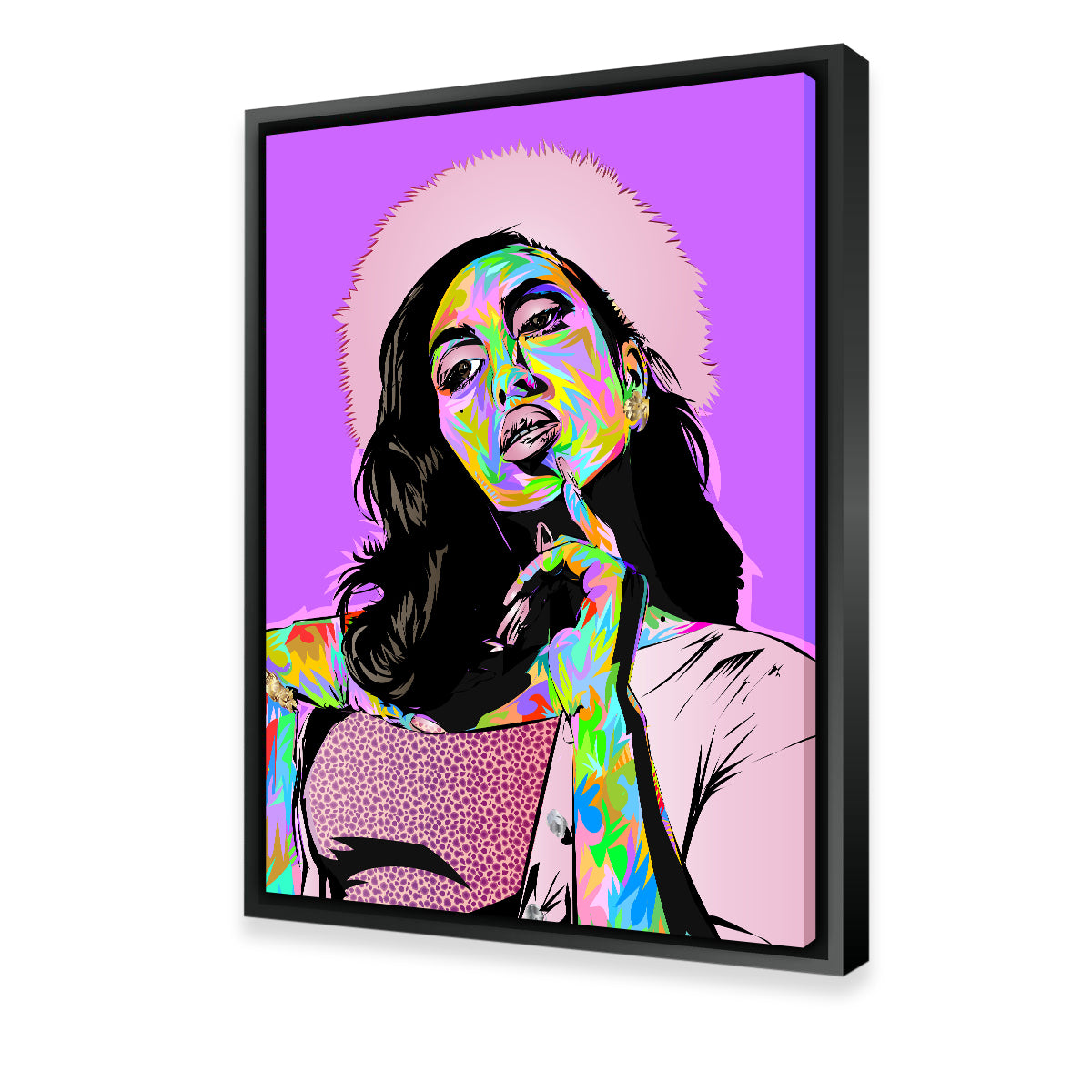 Kali Uchis Stunning Purple Wall Art - Ideal for Home Decor