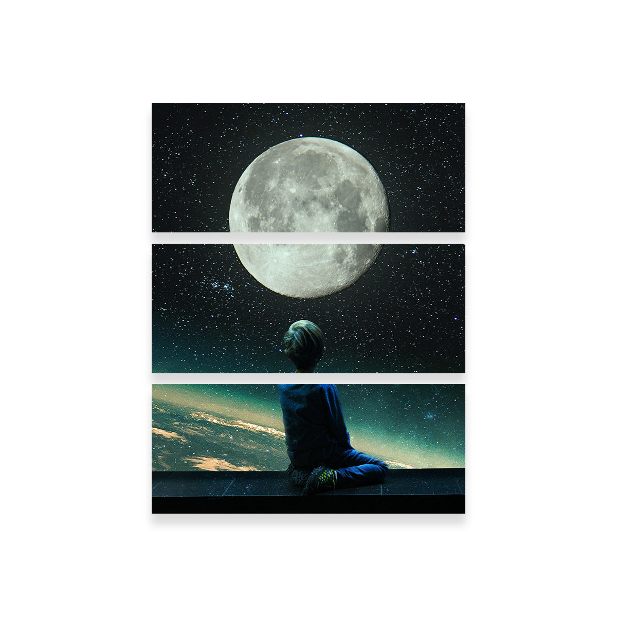 Stunning Moon Boy Bocah Wall Art by RAPart