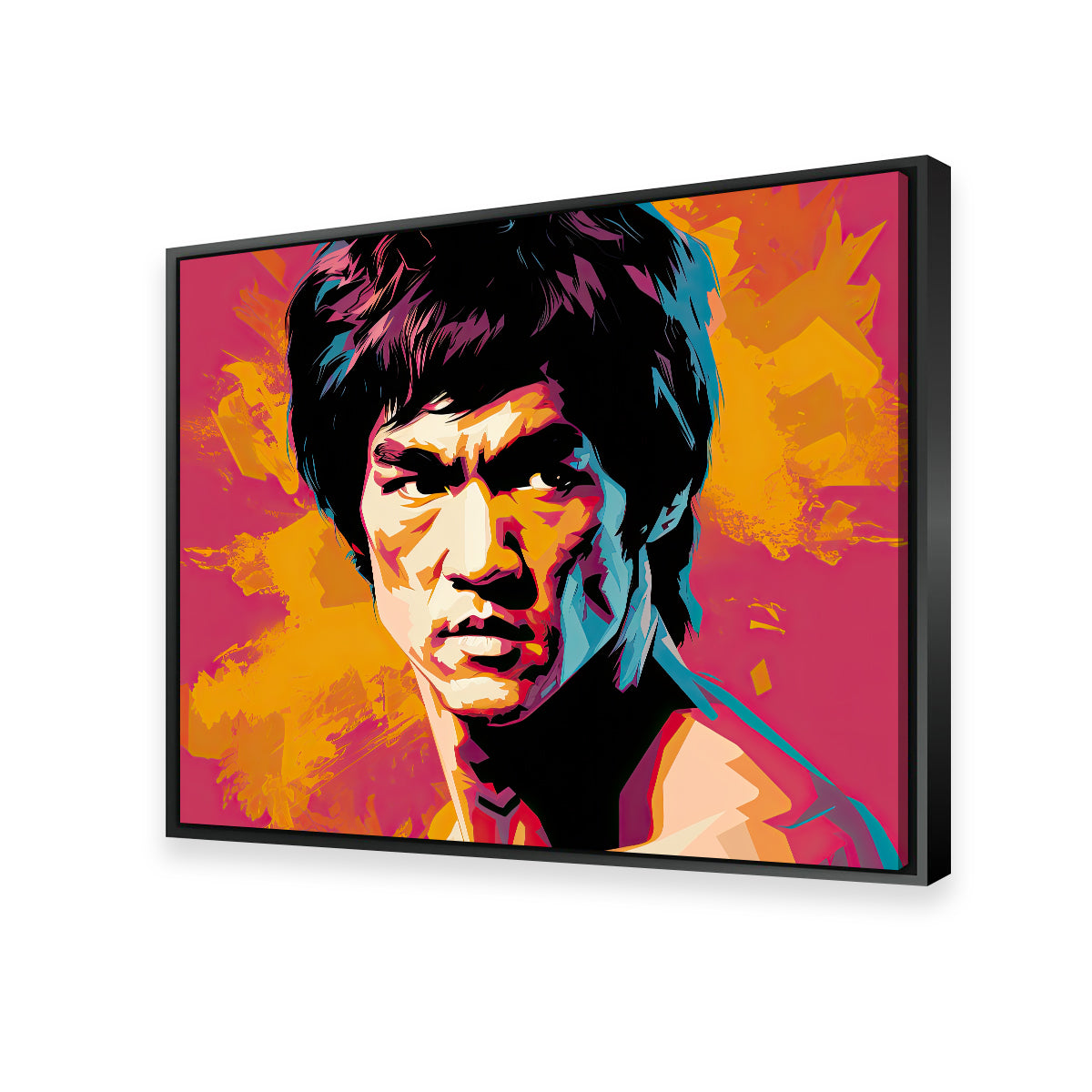 Bruce Fierce Wall Art by Ralph & Laura Design - Museum-Quality Canvas