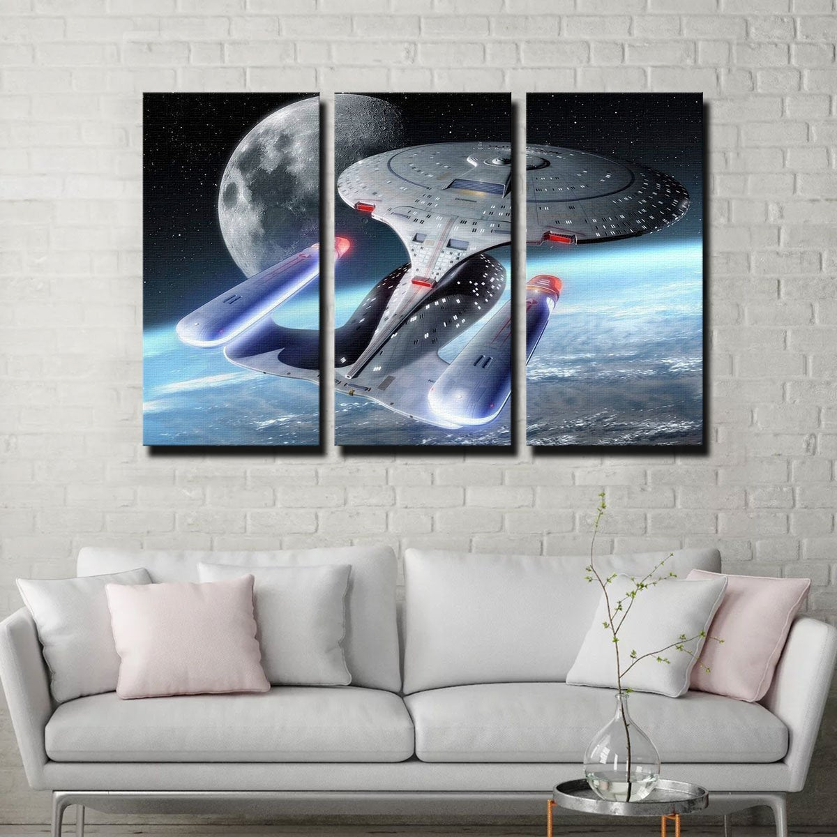 Stunning USS Enterprise - D Wall Art for Sci - Fi Enthusiasts