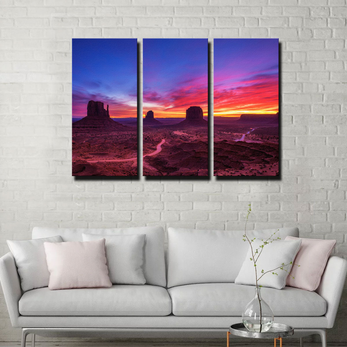 Stunning Sunrise over Monument Valley Wall Art for Home Decor