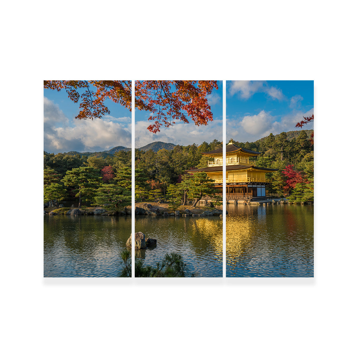 Exquisite Kinkaku-ji Buddhist Temple Wall Art Print
